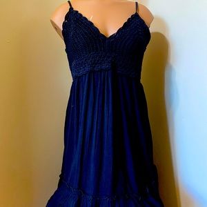 New black lady mini dress